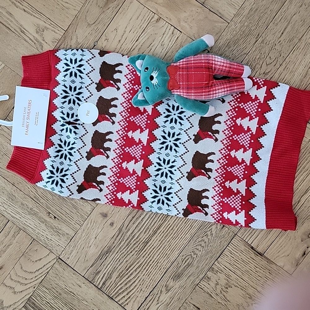 BUNDLE/DOG SWEATER&TOY/XLARGE